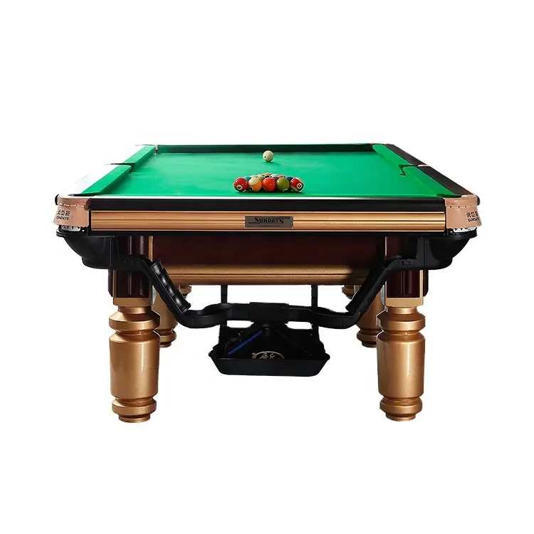 Profession eller schwarzer 8-Fuß-Billardtisch aus China Snooker & Billard bälle für den Heimgebrauch Table de Billard en Marbre