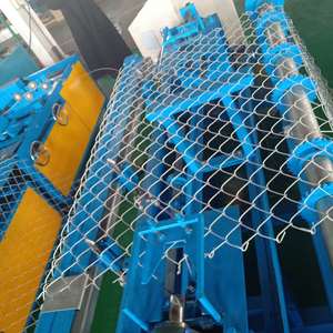 Tự động Chuỗi liên kết hàng rào Máy làm nhà máy chất lượng cao Kim Cương lưới máy làm với dây đôi - Product Image 1