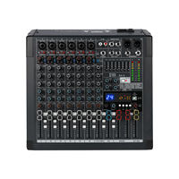 RA-8 Mixeur audio DJ professionnel 8 canaux avec communication filaire et réponse en fréquence pour système audio de scène, studio et caméra