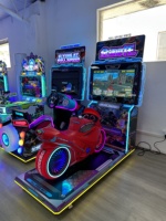 Simulateur de conduite automobile commercial à monnayeur avec grand écran, machine d'arcade de course personnalisée HC, directement de l'usine