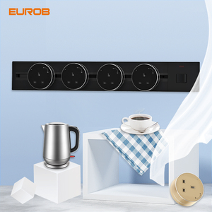 Nuevo Enchufe de Corriente Extraíble <span class=keywords><strong>Eurob</strong></span>, Enchufe de Cocina con 4 Adaptadores de Enchufe del Reino Unido - Product Image 1