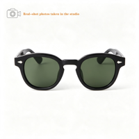 Lunettes de soleil ovales vintage à rivets écaille de tortue, personnalisables avec logo de marque, pour femmes et hommes, verres jaunes et bleus, petites lunettes de soleil