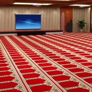 Classical Royal Church Hotel Carpet Customized Nylon Printing Muslim Prayer Mosque Carpets