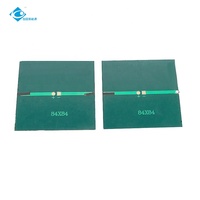 Chargeur solaire miniature d'extérieur ZW-8484, panneau solaire en résine époxy 1W, module solaire époxy poly 5V à faible coût