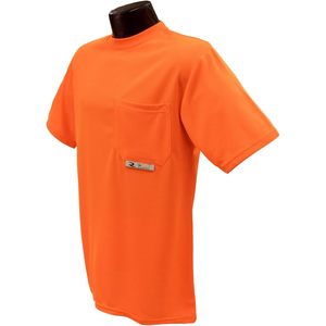 T-shirt de sécurité à manches courtes en maille polyester personnalisé, vêtements de travail haute visibilité, uniforme pour hommes - Product Image 1