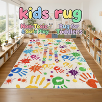 Tapis de jeu éducatif personnalisé pour enfants, tapis de jeu antidérapant pour enfants, tapis de sol doux imprimé sur mesure pour la chambre des enfants, la salle de jeux à domicile
