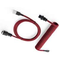 GX16 Câble de données à ressort pour clavier mécanique 5 broches USB vers TYPE C Câble pour clavier tressé en spirale