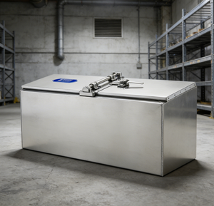 Boîte à outils latérale pour camion en aluminium robuste avec serrure - <span class=keywords><strong>Coffre</strong></span> <span class=keywords><strong>de</strong></span> <span class=keywords><strong>rangement</strong></span> étanche pour camionnette tout-terrain/<span class=keywords><strong>remorque</strong></span> - Product Image 4