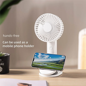 Ventilateur de bureau portable multifonctionnel à chargement USB, haute puissance, 5V, refroidissement par air, trois vitesses, moteur sans balais en plastique, <36dB, autonomie 3-6h - Product Image 4