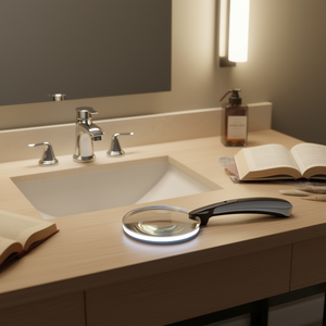 Loupe ronde sans cadre avec lumière LED pour la lecture et l'inspection - Product Image 3