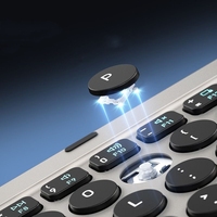 Keyboard lipat desain khusus KF86 MAX, papan ketik nirkabel dengan bantalan sentuh BT untuk Laptop ponsel Tablet dan casing kulit