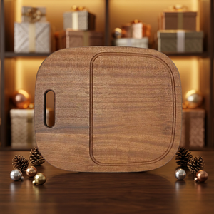 Tabla de Cortar de Madera Rectangular con Asa, Duradera, Reutilizable, Apta para Lavavajillas, 2.0 cm de Grosor - Product Image 3
