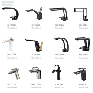 Grifo de Lavabo de Latón con Cuello de Cisne, Acabado Pulido, Diseño Tradicional para Baño, Lavabo, Uso Doméstico y Comercial - Product Image 2