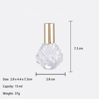 Flacon de parfum en verre gaufré 10 ml avec logo personnalisé, vide, rechargeable, vaporisateur de voyage, conteneur cosmétique pour parfum