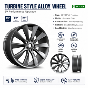 Jantes en alliage <span class=keywords><strong>Uberturbine</strong></span> 18 19 20 21 pouces 5x114.3 pour <span class=keywords><strong>Tesla</strong></span> Model 3 Model Y, noir mat, multi-branches, jantes de voiture pour passagers - Product Image 6