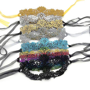 가장 무도회 용 여성용 가장 무도회 마스크 블랙 레이스 마스크, 할로윈 파티 - Product Image 6