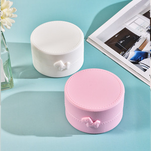 Butterfly Pink <b>White</b> Jewelry <b>Storage</b> <b>Box</b> <b>Plastic</b> Desktop Organizer For Hair Ties And Small Accessories 50 Capacity - Product Image 2