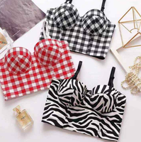 Meilleures ventes : Haut de soutien-gorge corset bustier pour femme, tendance, brillant, sexy, push-up, réglable, grande taille, avec bretelles