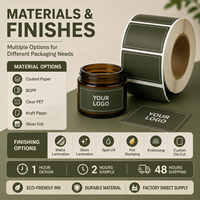 Étiquettes personnalisées pour pots de crème hydratante, impression flexographique semi-brillante, anti-rayures, surface soyeuse, adhésives
