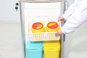 Troli medis Hotel Rumah Sakit medan keras, rak utilitas ABS, roda segala medan, Laci tahan cuaca, Ruang Tamu - Product Image 5