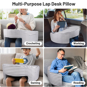 Du Babo Reading Pillow Oblong Striped Ergonomic <b>For</b> Leisure Office Outdoor Use - Product Image 2