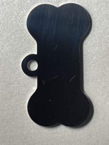Etiqueta de reemplazo de placa de identificación VIN médica de aluminio negro para remolques con placa de estaño de datos en forma de hueso Serial y GVWR para regalos - Product Image 3