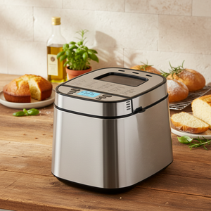 เครื่องทำขนมปัง SOHEF ทำความสะอาดง่าย, หม้อเคลือบ PTFE ป้องกันติด & สแตนเลสสตีล, ชิ้นส่วนที่ใช้กับเครื่องล้างจานได้, ประหยัดเวลา, สำหรับครอบครัวยุโรปที่มีกิจวัตรยุ่งเหยิง - Product Image 1