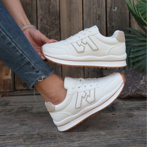 2025 nuevas <span class=keywords><strong>zapatillas</strong></span> bajas para <span class=keywords><strong>mujer</strong></span>, zapatos planos transpirables <span class=keywords><strong>minimalistas</strong></span> talla 41, con cordones para caminar informal - Product Image 3