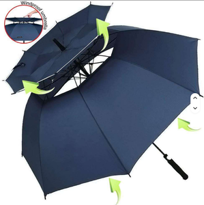 Parapluies de <span class=keywords><strong>golf</strong></span> imprimés à double couche, parapluie de <span class=keywords><strong>golf</strong></span> ventilé et résistant, logo personnalisé, coupe-vent - Product Image 1