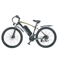 Sepeda Listrik Ban Tebal Burchda RX60 800W48V15Ah 27.5 Inci 21 Kecepatan Elektronik