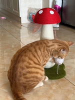Nouvel Arrivage Jouet d'Exercice Écologique pour Animaux de Compagnie Intérieur/Extérieur, Puzzle Champignon Rouge Épée, Coque en Plastique de Chanvre, Griffoir et Équipement d'Escalade pour Chat
