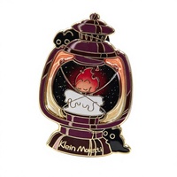 Pin Lapel Anime Kustom Berkualitas Tinggi, Enamel Keras, Gradasi dengan Glitter Epoxy dan Kaca Patri, Pin yang Dapat Dikustomisasi