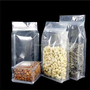 Bolsa de plástico transparente con cierre de cremallera para alimentos secos, bolsa de embalaje para comida de Chocolate, 8oz - Product Image 6
