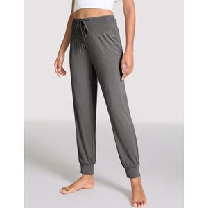 Pantalon de pyjama en viscose de bambou personnalisé pour femme, taille haute avec cordon de serrage, vente en gros - Product Image 3