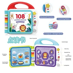 Customized wholesale kids Early Learning Educational toy of Electronic English My First Baby Talking Sound Book Learning Machine