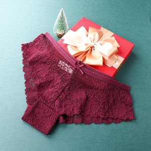 여자의 섹시한 미드 라이즈 꽃 나비 레이스 팬티 통기성 비키니 스타일 여성용 로맨틱 속옷 도매 Dropshipping 제품 - Product Image 6