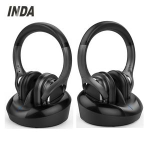 <span class=keywords><strong>Casque</strong></span> sans fil supra-auriculaire DA998 2.4G avec station de charge Type-C, autonomie de 10 à 15 heures pour ordinateur, téléviseur et détecteur de métaux - Product Image 1