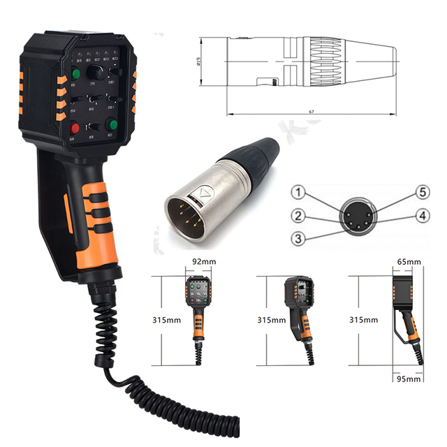 RS485 AGV Forklift Industrial Vehicle Hand Controller AGV Handheld Device AGV Vehicle Controller