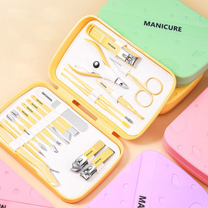 New Arrival 18 Miếng Thép Không Gỉ Nail Cutter Làm Móng Tay Móng Chân Bộ Mens Phụ Nữ Trẻ Em Của Chăm Sóc Móng Tay Công Cụ Grooming Bộ Dụng Cụ - Product Image 1