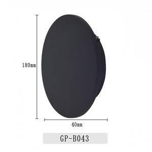 Lámpara de pared para exteriores Ikawa Lighting, IP65, impermeable, de aluminio, redonda, para jardín o villa. - Product Image 5