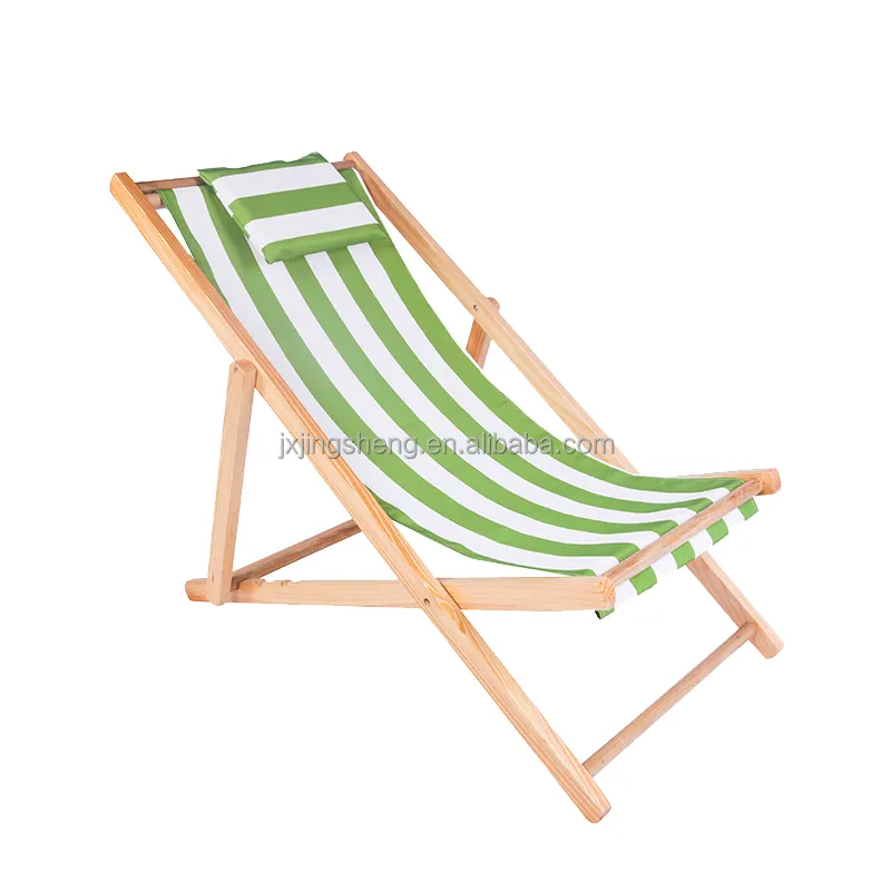 Patio Furniture Sun Bathing Deck Chair Flat Packed Folding Beach Chair Outdoor