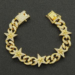 Bracelet en argent sterling 925 style urbain avec moissanite taille brillant rond, bijoux de mode hip-hop pour le quotidien - Product Image 5