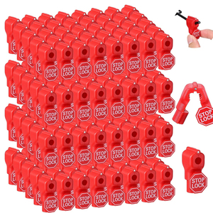 Gancho de Seguridad Antirrobo para Exhibición en Tiendas, con Bloqueo, Color Rojo - Product Image 5