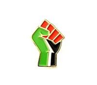 Épinglette personnalisée de 1 pouce couleur or drapeau Palestine Épingle de haute qualité personnalisée