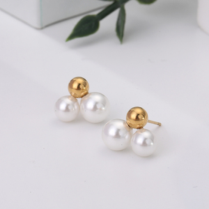 Ensemble de bijoux en acier inoxydable pour femmes plaqué or 18 carats de haute qualité boucles d'oreilles design creux à la mode pour anniversaire étanche - Product Image 5