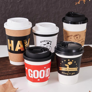 Cundao tùy chỉnh in logo nóng đồ uống lạnh giấy kraft cốc cà phê tay áo - Product Image 4