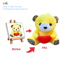 Fabricant OEM – Nouveau jouet en peluche éléphant unisexe personnalisé BIPU, rembourré en coton PP ultra doux, avec logo brodé, idéal pour les fêtes