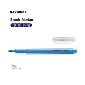 Marqueur à <span class=keywords><strong>pointe</strong></span> pinceau, 24 couleurs/face unique # 6-S-2301 - Product Image 3
