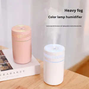 High-quality Plastic Color LED <b>Light</b> Ultrasonic Mini USB Humidifier 0.5L Capacity Silent Operation (below 36dB) ABS <b>Shell</b> Timing - Product Image 3