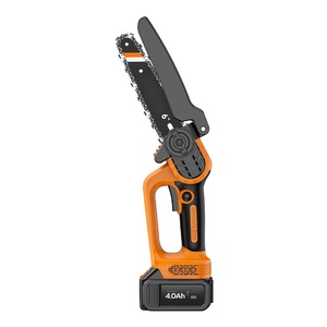 Mini-tronçonneuse électrique sans fil de 6 pouces, sans balais, qualité industrielle, 2200W, portable, batterie lithium, scie à bois manuelle pour l'abattage - Product Image 1